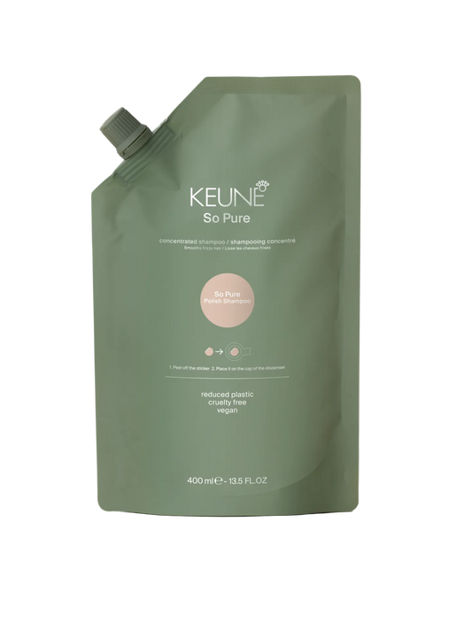 Smoothing shampoo Keune So Pure Polish Shampoo 400ml