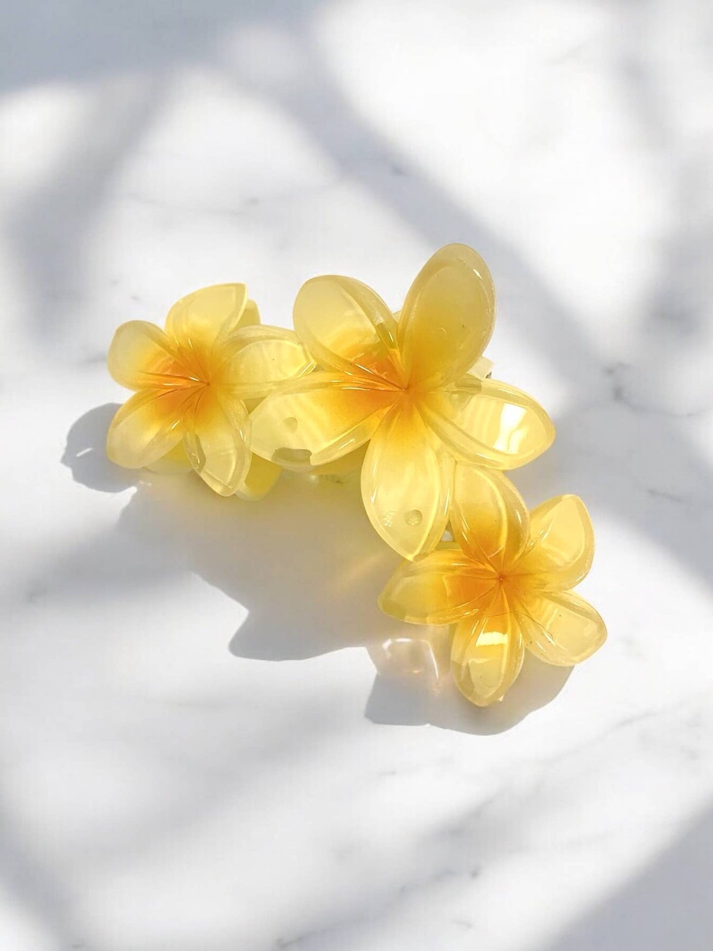 Ziedu formas matu sprādze - krāsaina