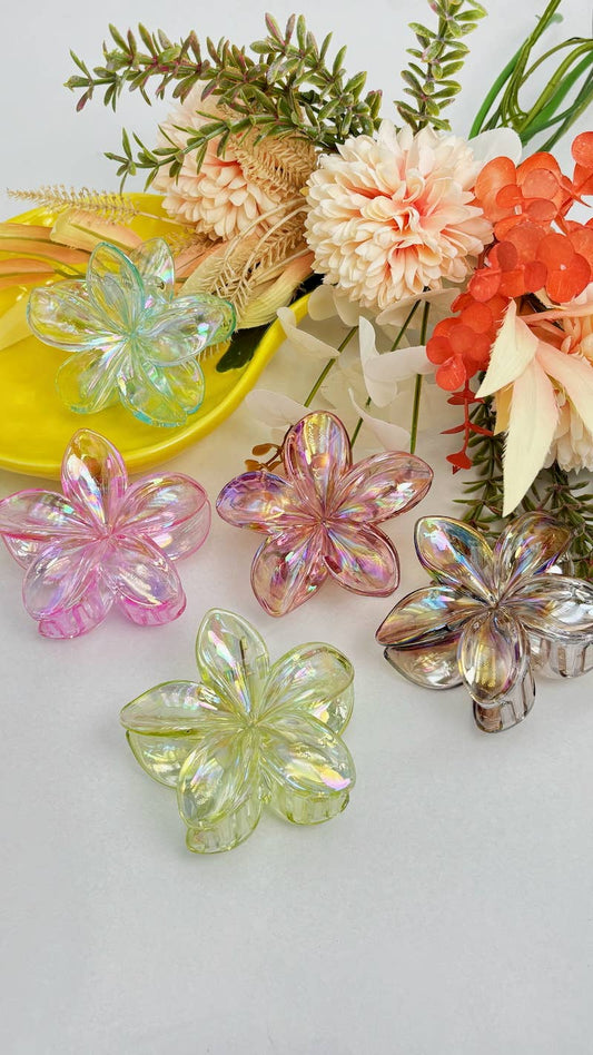 Flower buckle - transparent 